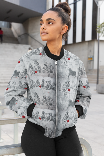 woman wearing grey zip up cityzen sweater