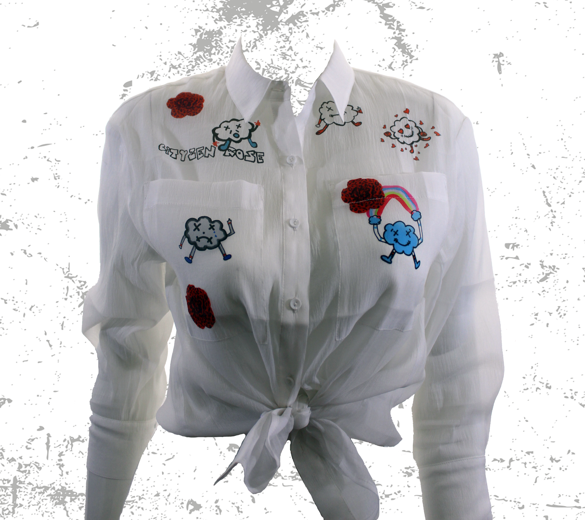 Ladies sales sheer blouses